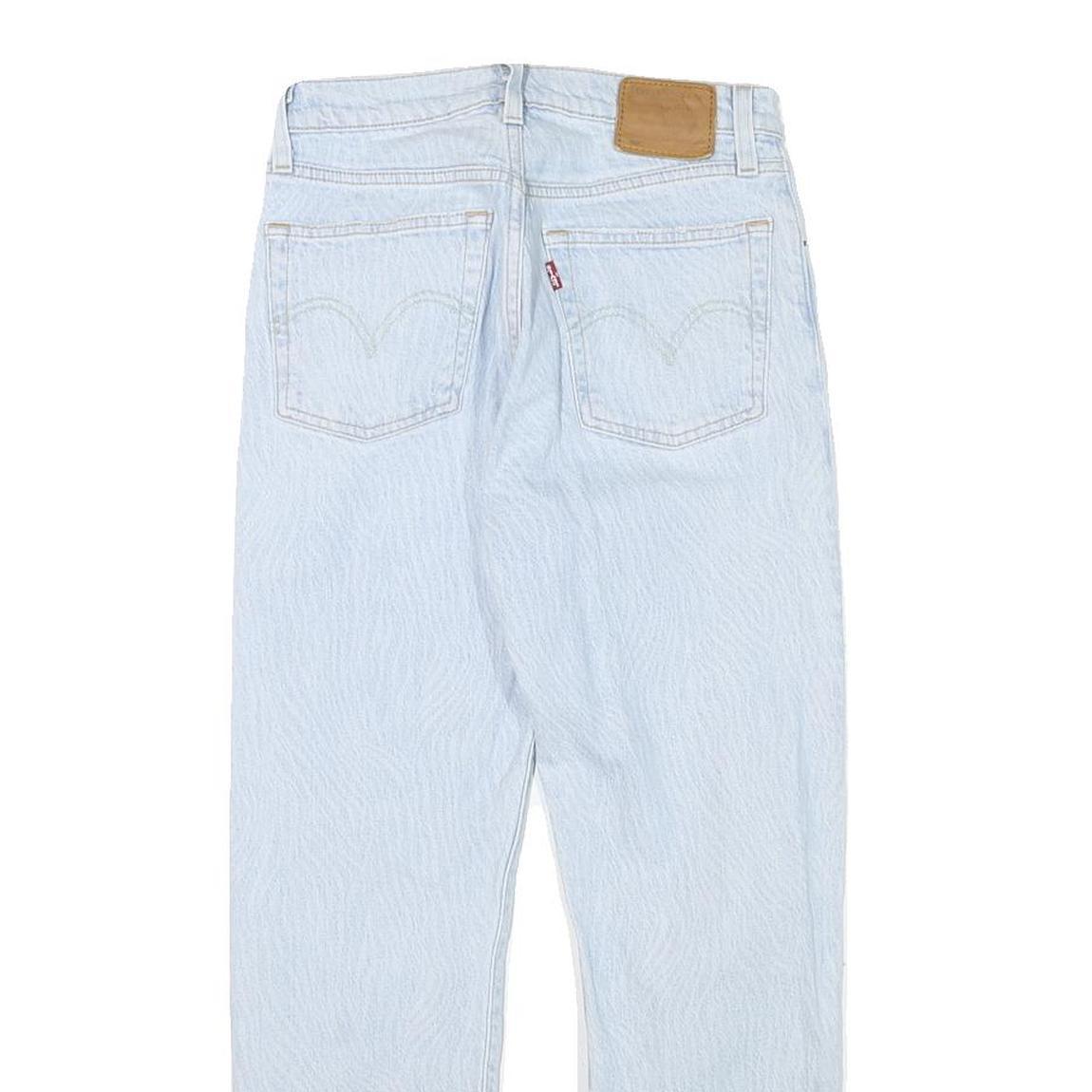 LEVI'S 501 Womens Jeans Blue Regular Straight Denim Light W25 L25 Classic Fit