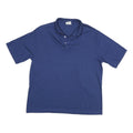 SCREEN MATES Mens Blue Short Sleeve Polo Shirt XL Cotton Blend Basic Casual