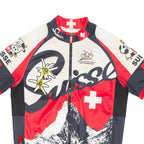 Cycling Mens Jersey Red Full Zip S