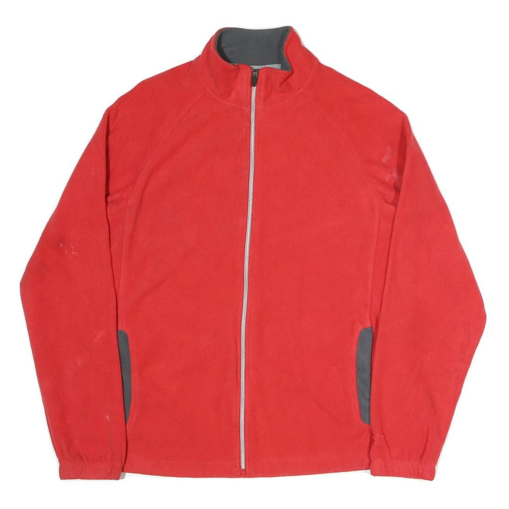 STARTER Mens Red Jacket M Polyester Blend Plain Zip Casual Sportswear