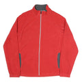 STARTER Mens Red Jacket M Polyester Blend Plain Zip Casual Sportswear