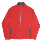 STARTER Mens Red Jacket M Polyester Blend Plain Zip Casual Sportswear