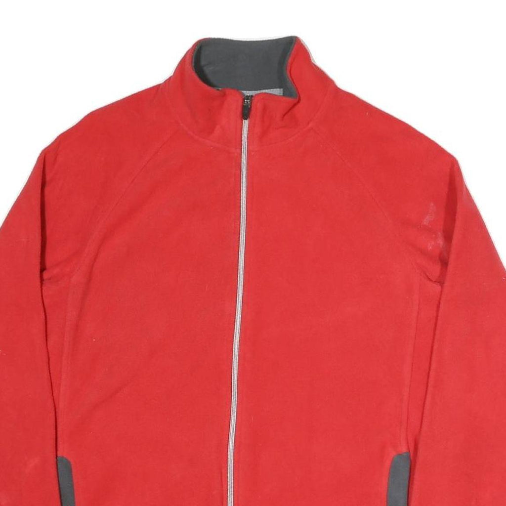 STARTER Mens Red Jacket M Polyester Blend Plain Zip Casual Sportswear