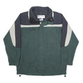 COLUMBIA Mens Green & Grey Outdoor Nylon Zip Jacket L