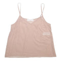 SEE BY CHLOE Womens Pink Blouse Sleeveless V-Neck S Cotton Summer Top