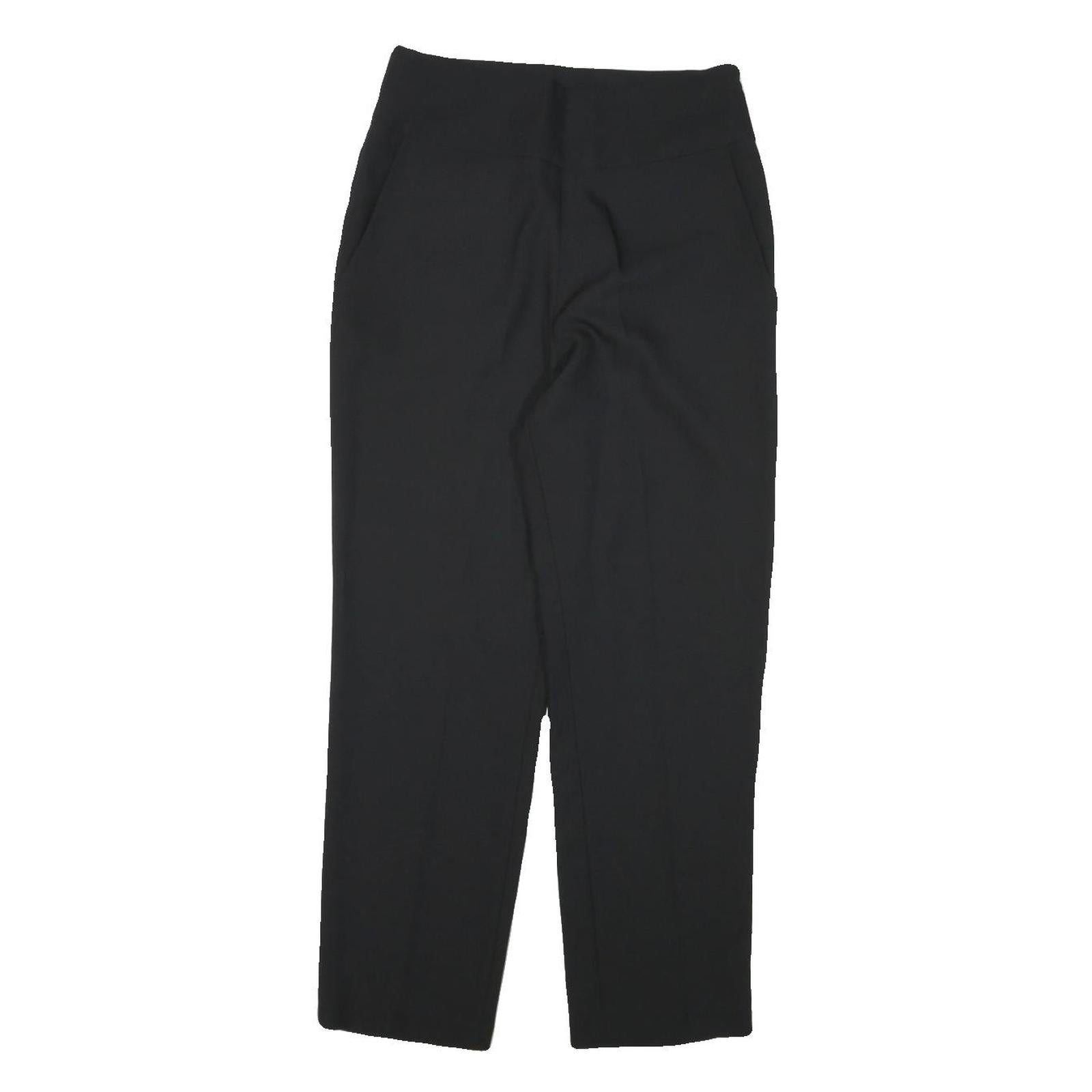SYLVIAN HEACH Womens Black Relaxed Straight Trousers W28 L25 Elegant Comfort