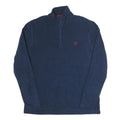 CHAPS Mens Blue Plain Pullover Crew Neck Basic Knit M Polyester Casual Jumper
