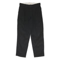 DICKIES Mens Cotton Blend Black Regular Fit Trousers W36 L32 Workwear