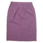 NIKKI Womens Straight Skirt Purple Midi M