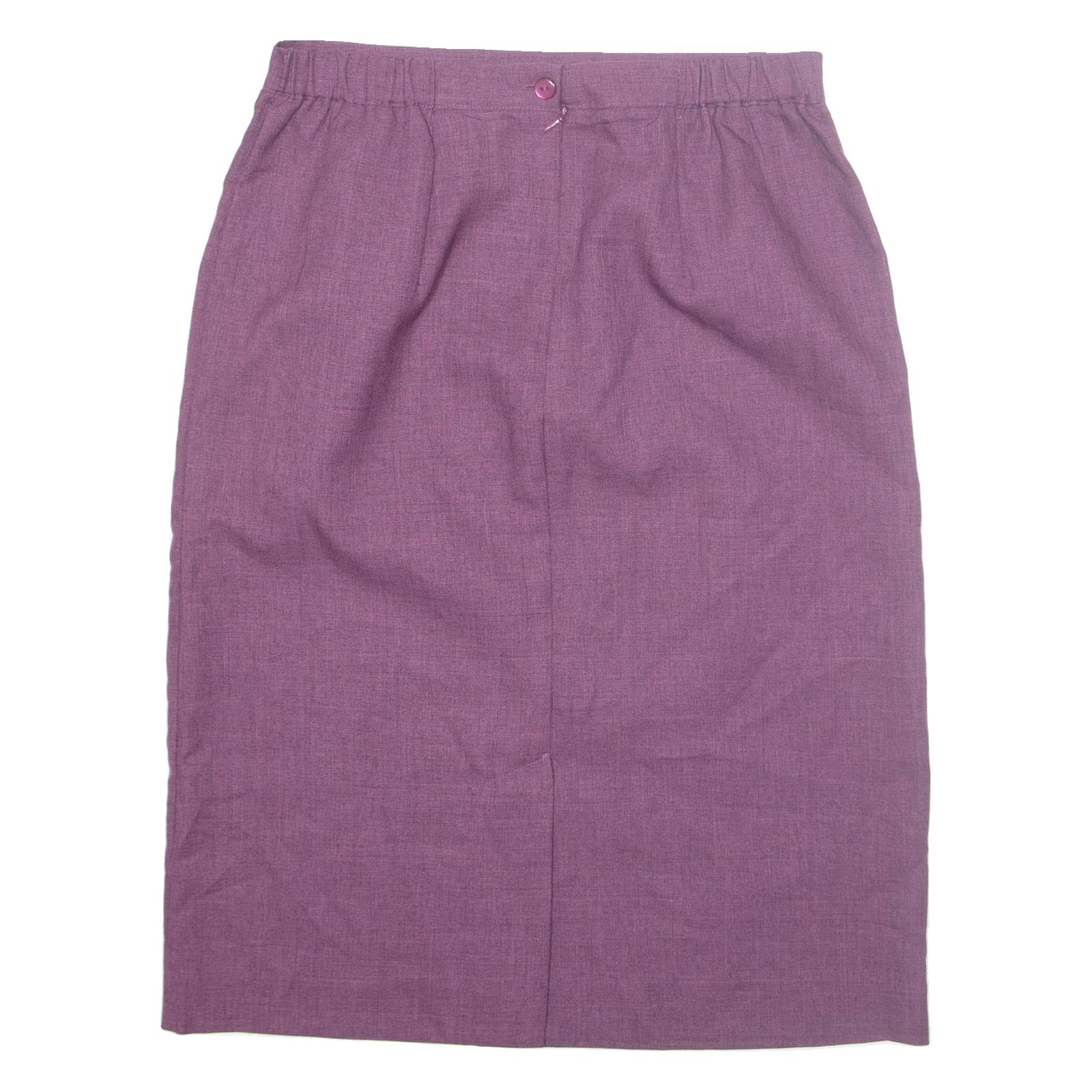 NIKKI Womens Straight Skirt Purple Midi M