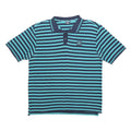 LONSDALE Mens Blue & Navy Stripe Short Sleeve Polo Shirt XL Cotton Blend