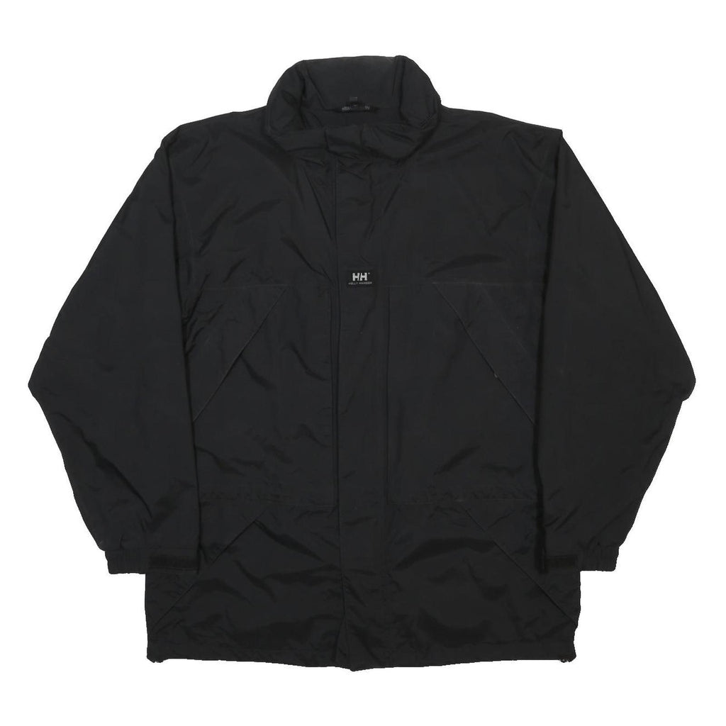 HELLY HANSEN Mens Black Nylon Jacket XL Zip Outdoor Casual Wear