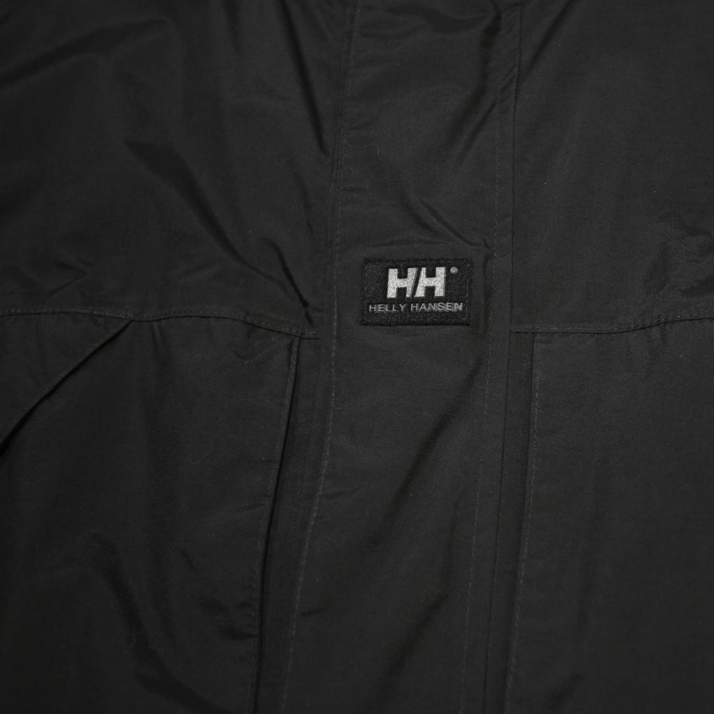 HELLY HANSEN Mens Black Nylon Jacket XL Zip Outdoor Casual Wear