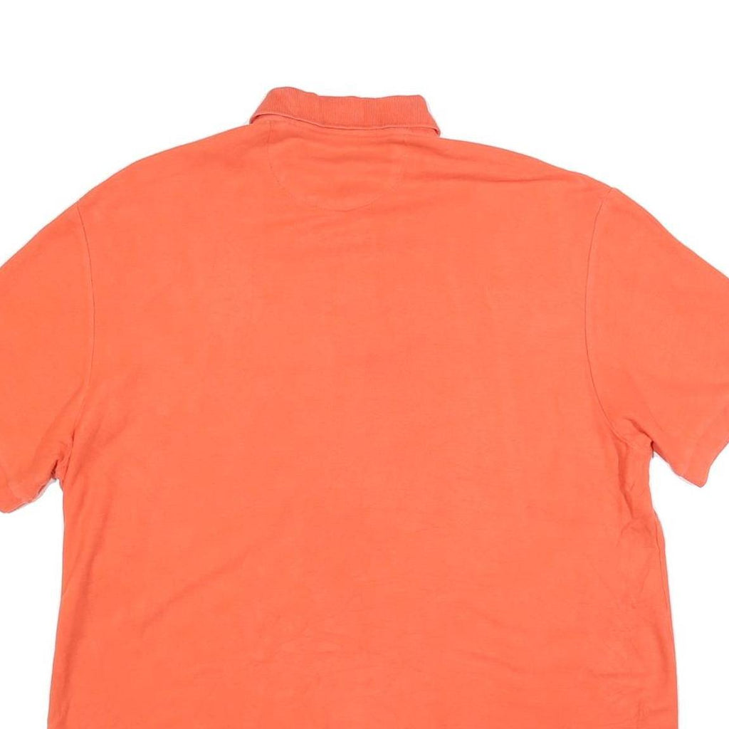 CHAPS Mens Orange Polo Shirt XL Cotton Blend Classic Fit Casual