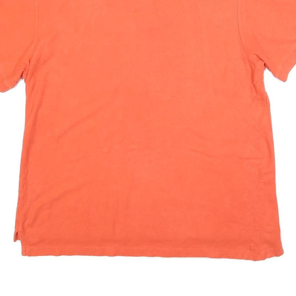CHAPS Mens Orange Polo Shirt XL Cotton Blend Classic Fit Casual