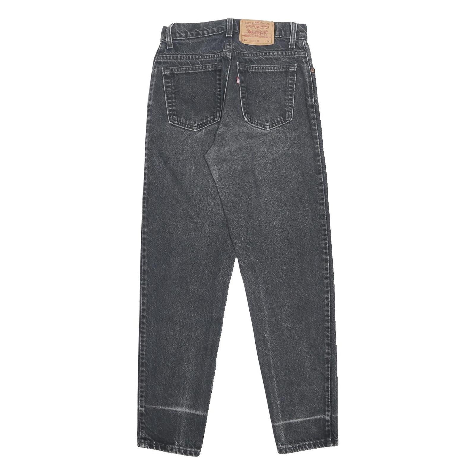 LEVI'S Womens 550 Tapered Relaxed Denim Dark W26 L30 Classic Cotton Jeans