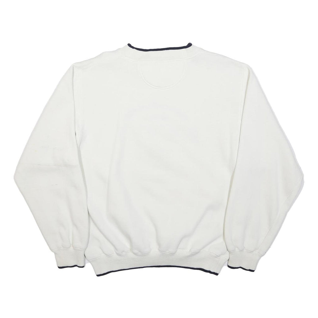 DISNEY Mens White Classic Mickey Crew Neck L Sweatshirt Printed Pullover