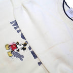 DISNEY Mens White Classic Mickey Crew Neck L Sweatshirt Printed Pullover