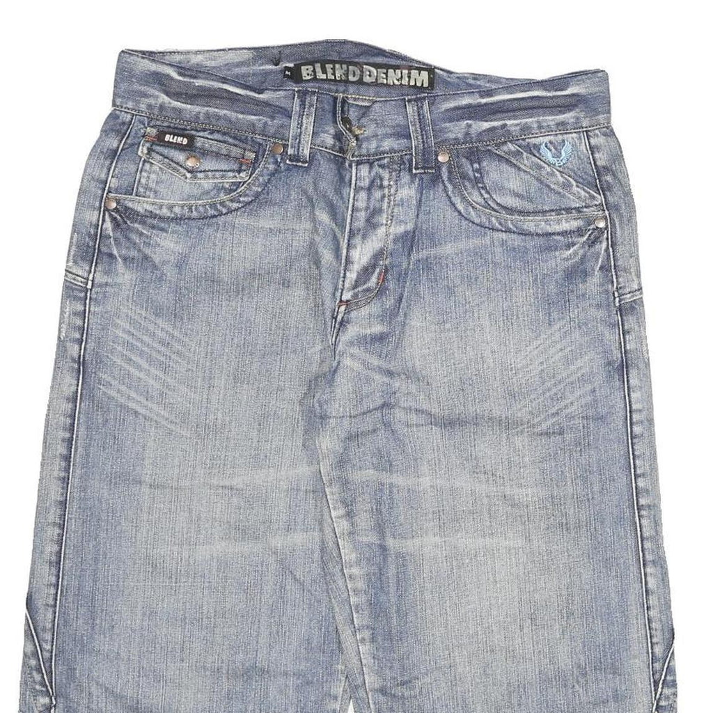 BLEND Mens Denim Blue Casual Shorts XL W32 Stylish Cotton Blend Summer Wear