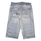 BLEND Mens Denim Blue Casual Shorts XL W32 Stylish Cotton Blend Summer Wear