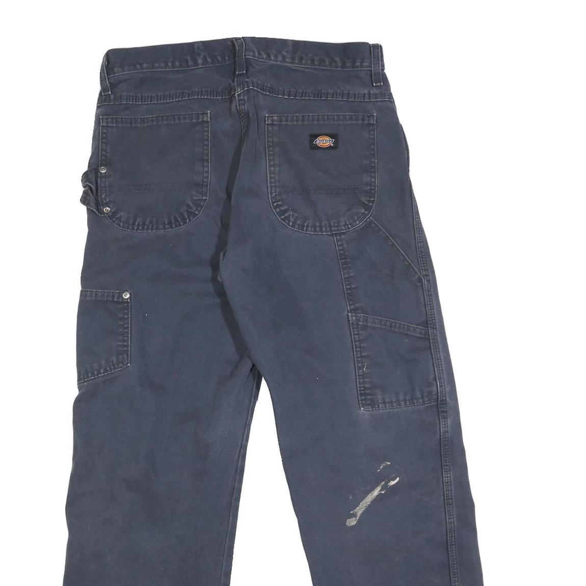 DICKIES Mens Regular Fit Blue Jeans Denim W30 L29 Workwear Carpenter Pants
