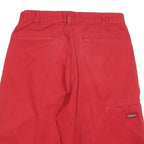DICKIES Mens Red Casual Shorts M W32 Cotton Blend Workwear