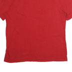 TOMMY HILFIGER Mens Red Crew Neck Short Sleeve T-Shirt XL Cotton Slim Fit