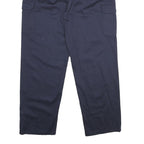RED KAP Mens Polyester Blend Navy Blue Regular Cargo Trousers W36 L32 Workwear