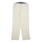 TREVOLUTION Mens Regular Beige Polyester Blend Zip Trousers W30 L32 Casual