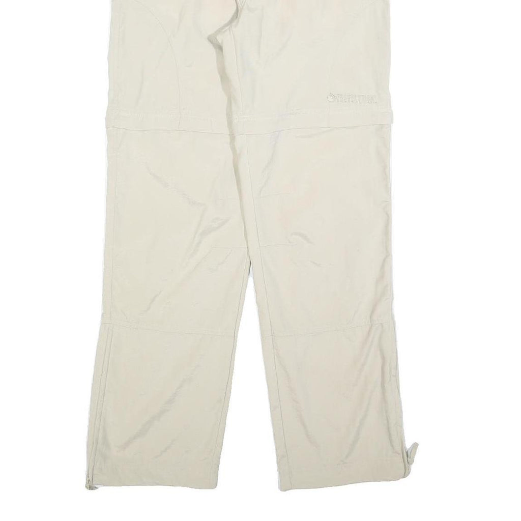 TREVOLUTION Mens Regular Beige Polyester Blend Zip Trousers W30 L32 Casual