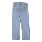 CARHARTT Mens Regular Fit Blue Denim Rinse Jeans W29 L29 Classic Zip Closure