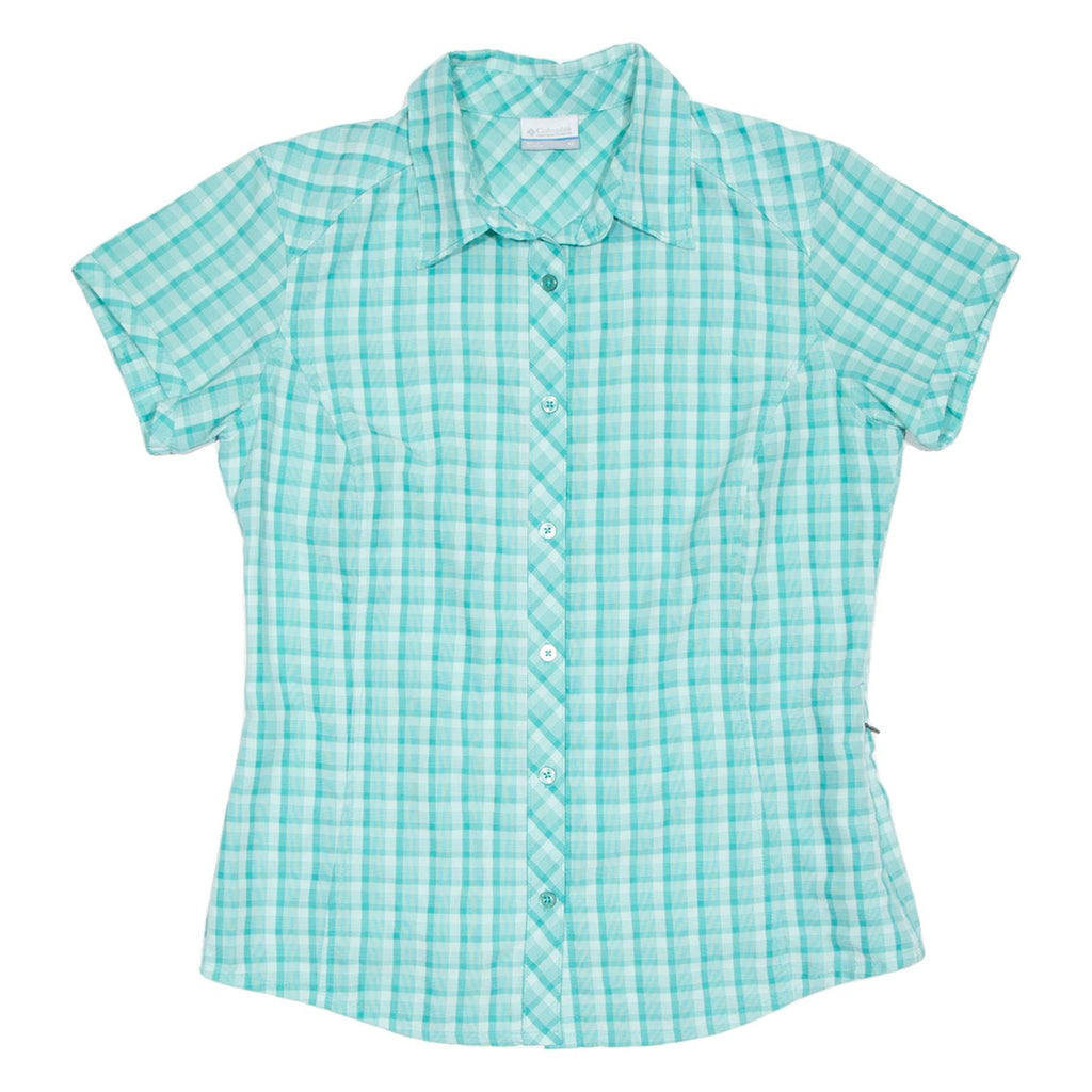 COLUMBIA Womens Shirt Blue Check M