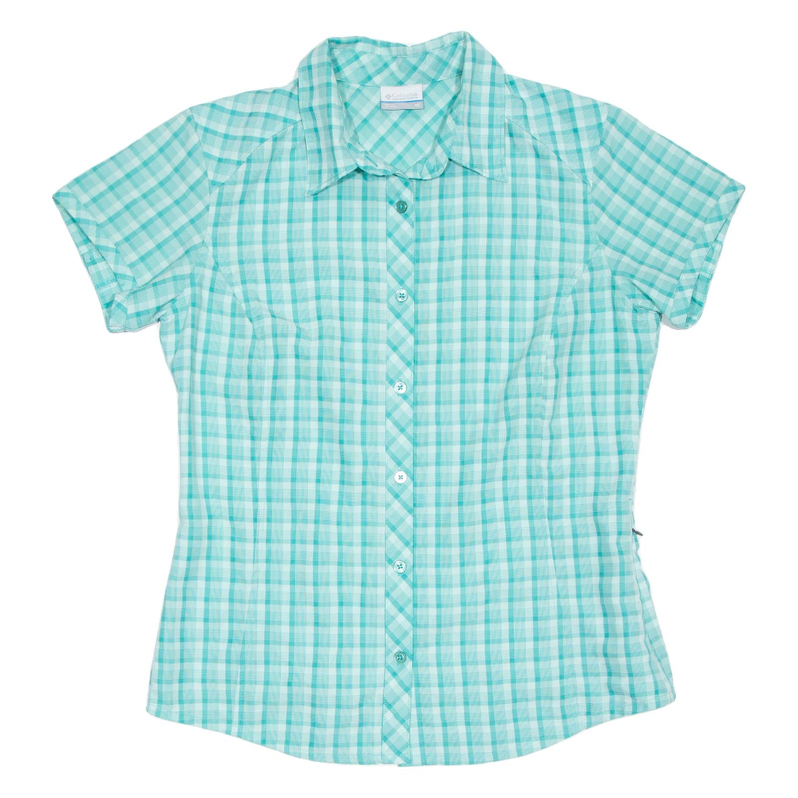 COLUMBIA Womens Shirt Blue Check M