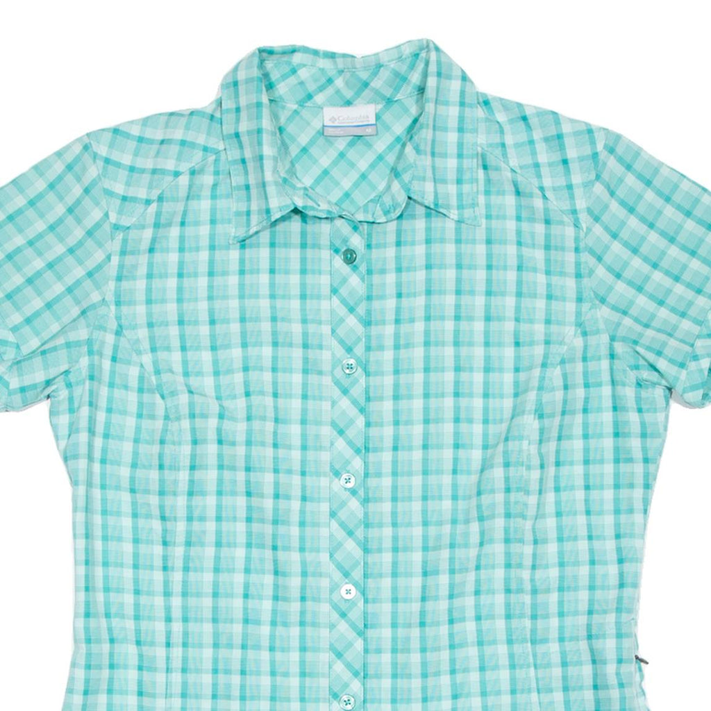COLUMBIA Womens Shirt Blue Check M