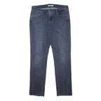 LEVI'S Womens Slim Blue Denim Cotton Blend Slim Jeans W32 L32 Stylish Zip