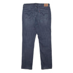 LEVI'S Womens Slim Blue Denim Cotton Blend Slim Jeans W32 L32 Stylish Zip