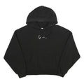KARL KANI Womens Black Hoodie S Cotton Blend Pullover Drawstring Sweatshirt