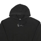 KARL KANI Womens Black Hoodie S Cotton Blend Pullover Drawstring Sweatshirt