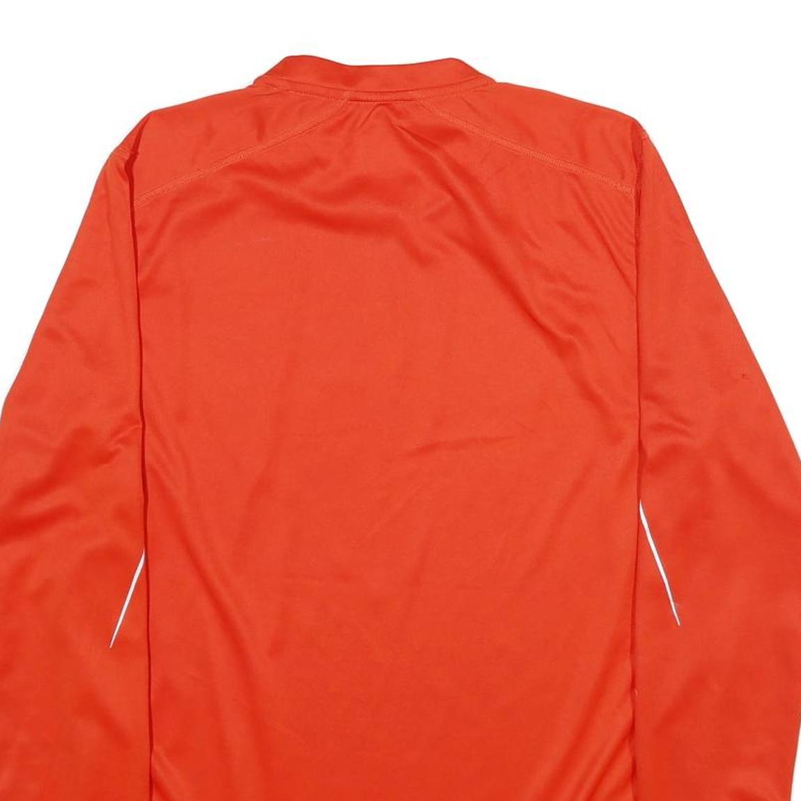 ADIDAS Mens Red Long Sleeve Crew Neck Graphic T-Shirt M Sportswear