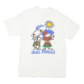 HANES Mens White Just Maui'a Graphic T-Shirt M Short Sleeve Crew Neck Summer
