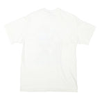 HANES Mens White Just Maui'a Graphic T-Shirt M Short Sleeve Crew Neck Summer