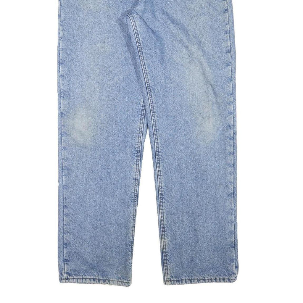 CARHARTT Mens Blue Regular Fit Straight Leg Denim Light W35 L33 Zip Lined Jeans