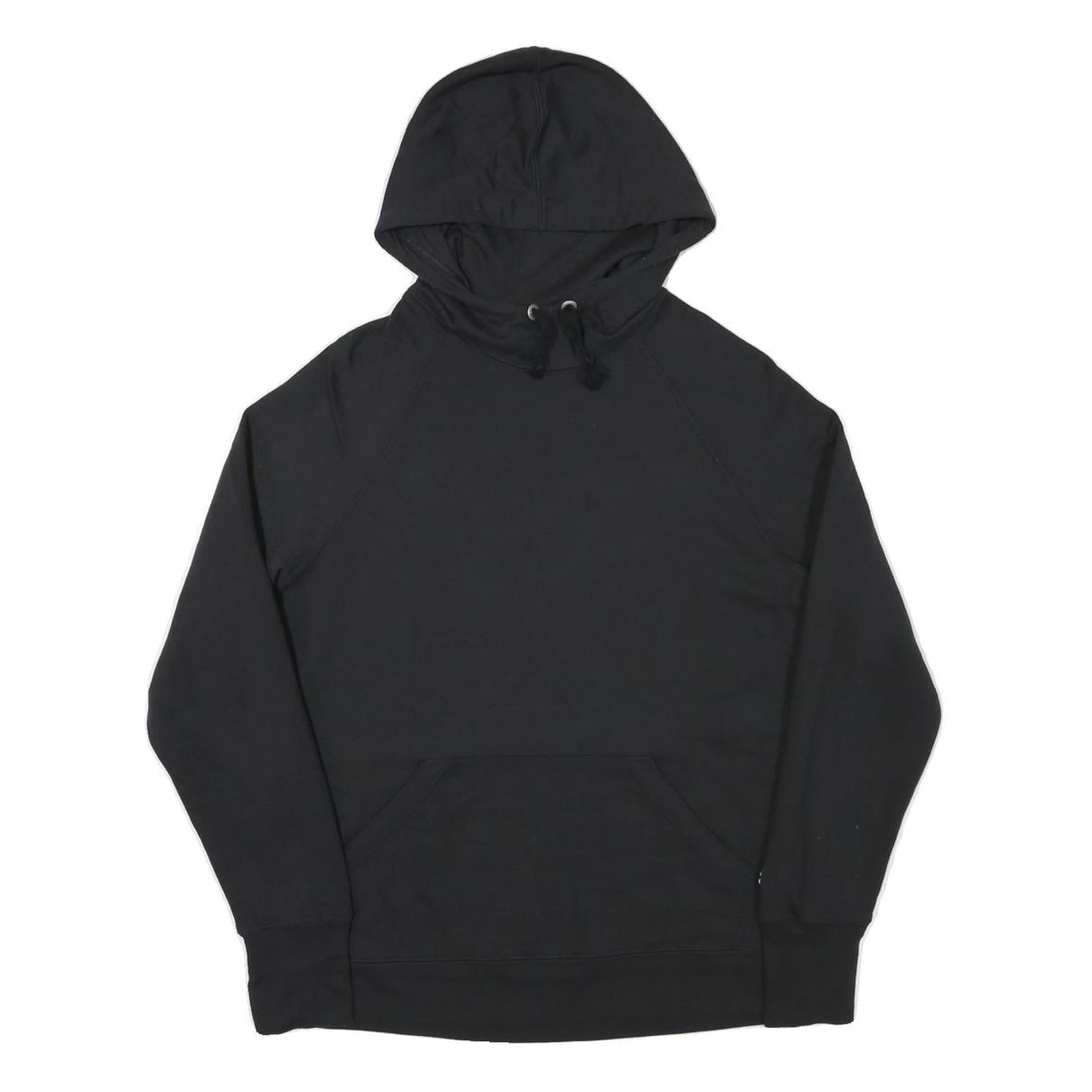 CHAMPION Mens Black Pullover Hoodie M Cotton Blend Casual Streetwear