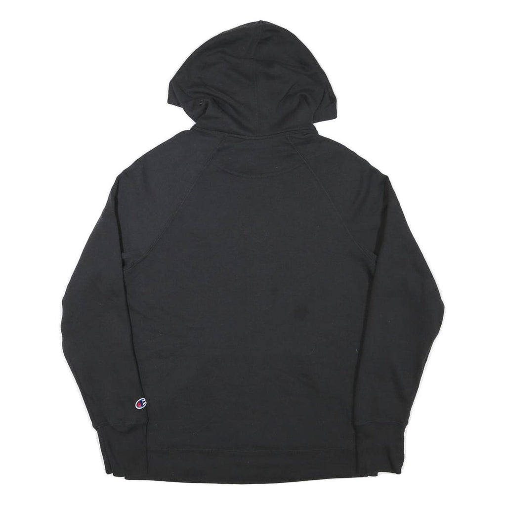 CHAMPION Mens Black Pullover Hoodie M Cotton Blend Casual Streetwear