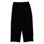 TALBOTS Womens Velvet Trousers Black Relaxed Straight W30 L26