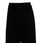 TALBOTS Womens Velvet Trousers Black Relaxed Straight W30 L26
