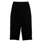 TALBOTS Womens Velvet Trousers Black Relaxed Straight W30 L26