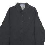 G-STAR Mens Black Shirt L Cotton Blend Button Down Casual Classic