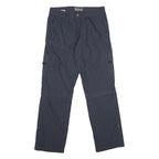 BIAGGINI Mens Cotton Navy Blue Regular Fit Straight Trousers W31 L32 Cargo