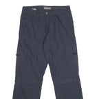 BIAGGINI Mens Cotton Navy Blue Regular Fit Straight Trousers W31 L32 Cargo